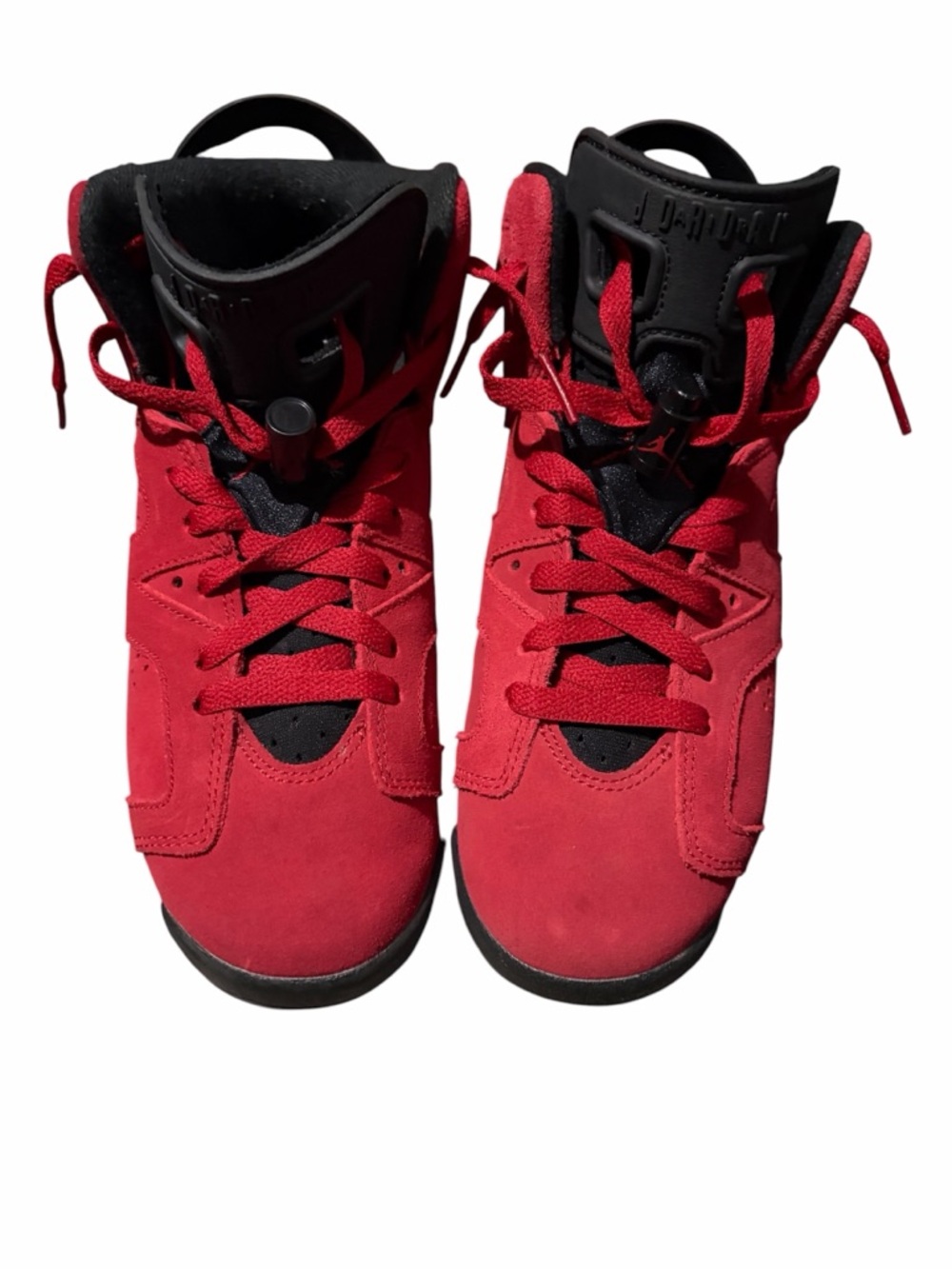 Jordan Red and Black High-Top Sneakers